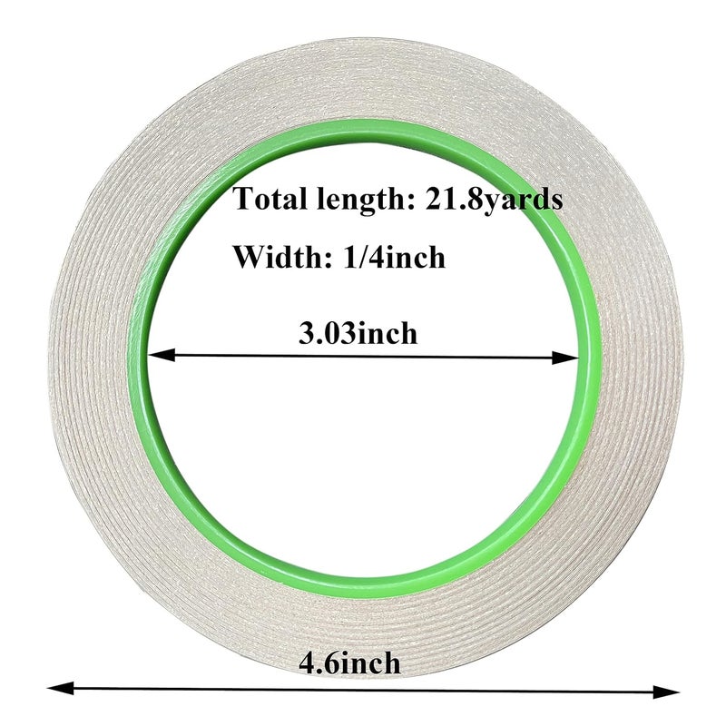 monochef 2pcs Copper Tape with Double-Sided Conductive Copper Foil Tape Self Adhesive EMI Shielding Stained Glass Supplies Soldering Electrical Repairs Paper Circuits Grounding, 1/4inch - Image 3